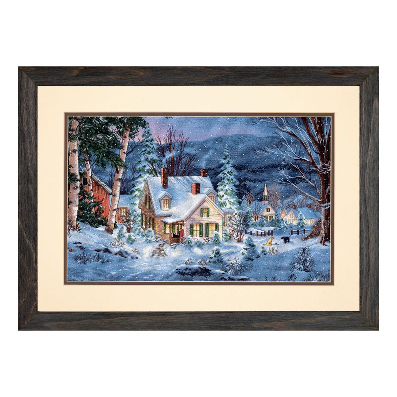 DIY "Winter's Hush" 15.7"x9.8"