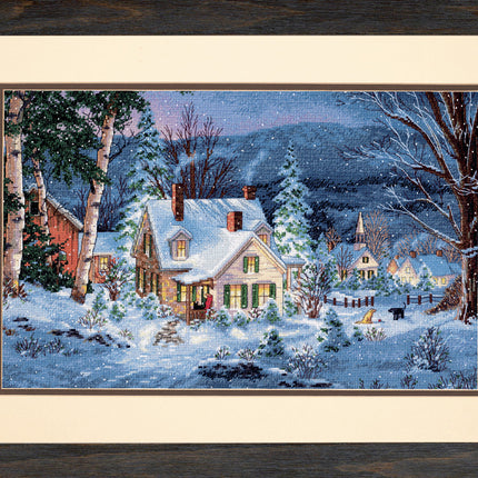 DIY "Winter's Hush" 15.7"x9.8"