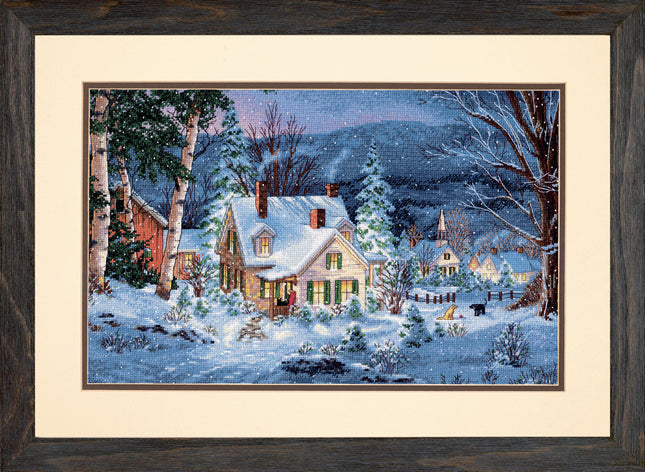 DIY "Winter's Hush" 15.7"x9.8"