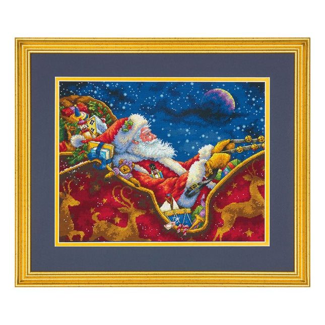 DIY "Santa's Midnight Ride" 14.0"x11.0"