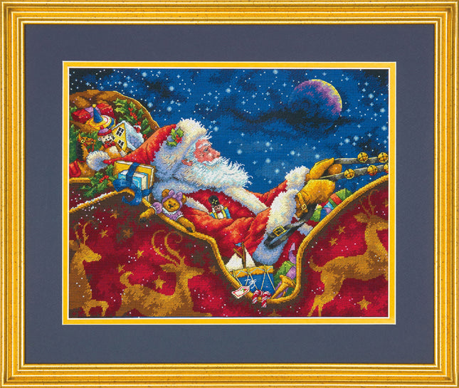 DIY "Santa's Midnight Ride" 14.0"x11.0"