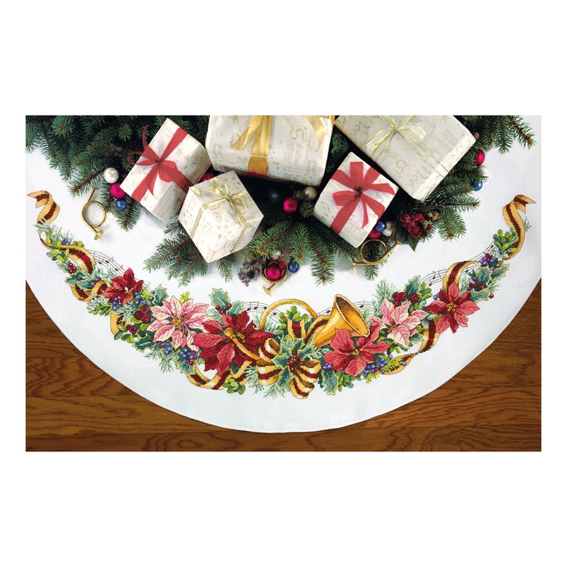 DIY "Holiday Harmony Tree Skirt" 44.9"x44.9"