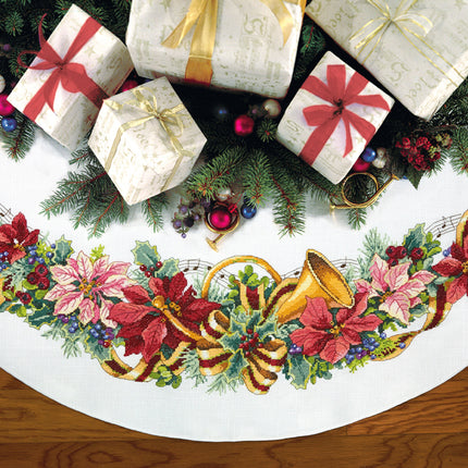 DIY "Holiday Harmony Tree Skirt" 44.9"x44.9"