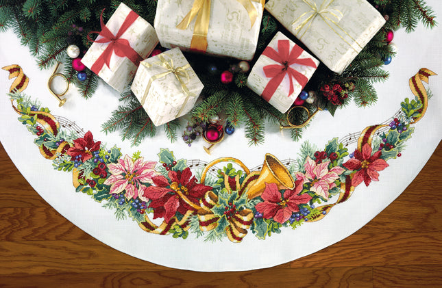 DIY "Holiday Harmony Tree Skirt" 44.9"x44.9"