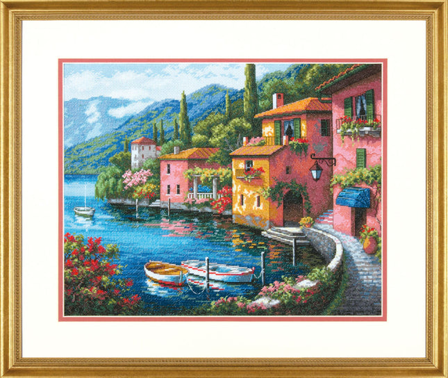 DIY "Lakeside Village" 15.0"x11.8"