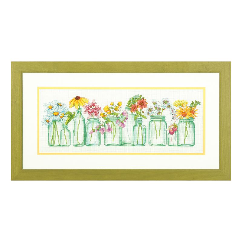 DIY "Mason Jar Lineup" 18.0"x7.0"