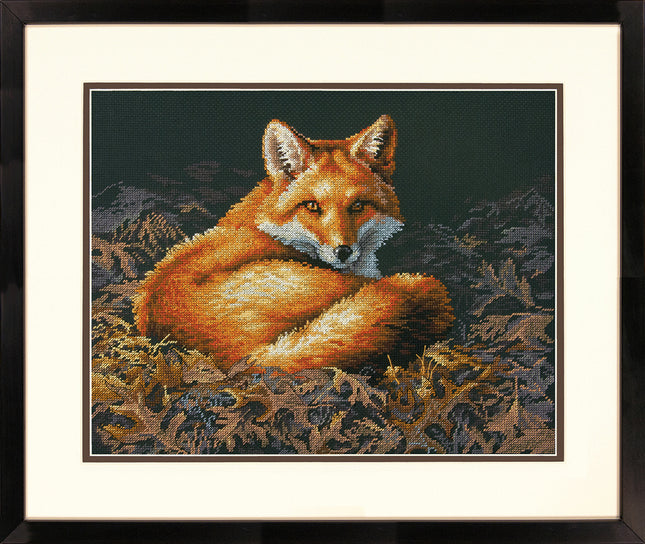 DIY "Sunlit fox" 14.0"x11.0"