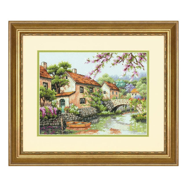 DIY "Village Canal" 10.0"x13.0"