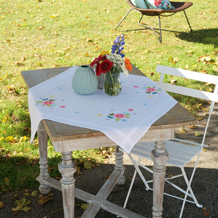DIY Printed Tablecloth kit "Spring flowers and butterflies"