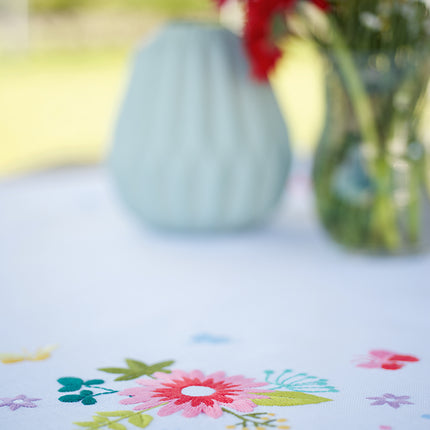 DIY Printed Tablecloth kit "Spring flowers and butterflies"