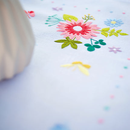 DIY Printed Tablecloth kit "Spring flowers and butterflies"