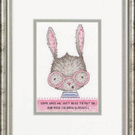 DIY "Rose colored glasses" 5.0"x7.0"