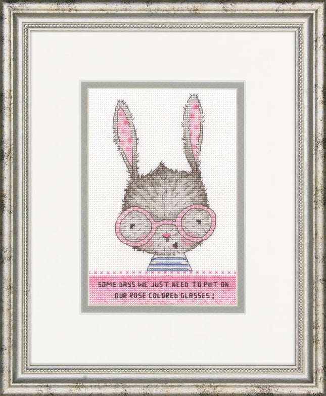 DIY "Rose colored glasses" 5.0"x7.0"