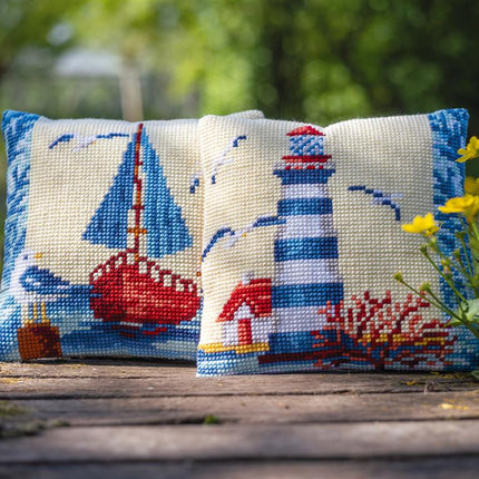 DIY Cross stitch cushion kit "Lighthouse"