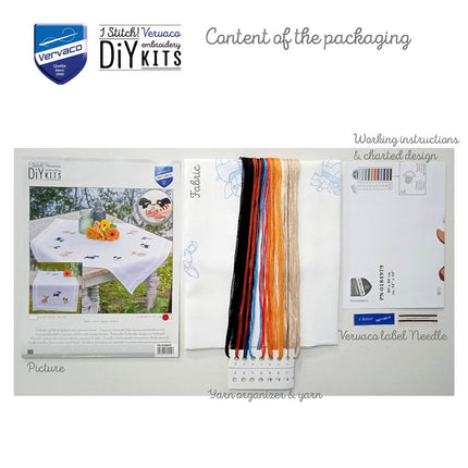 DIY Printed Tablecloth kit "Dogs"