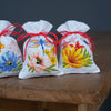 DIY Counted Cross Stitch Kit "Bag kit Colourful flowers set of 3"