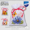 DIY Counted Cross Stitch Kit "Bag kit Colourful flowers set of 3"