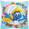 DIY Cross stitch cushion kit "The Smurfs Smurfette"