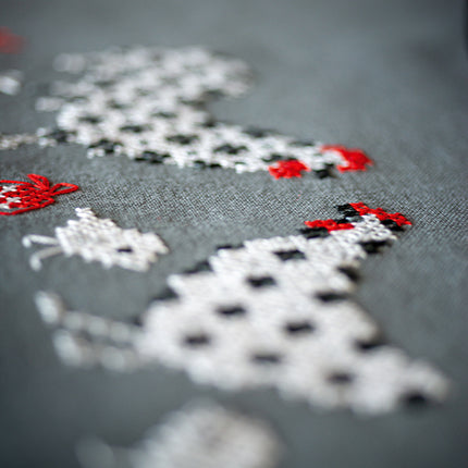 DIY Printed Tablecloth kit "Rooster and chicken"