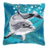 DIY Cross stitch cushion kit "Dolphin"