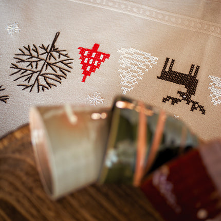 DIY Printed Tablecloth kit "Modern Christmas designs"
