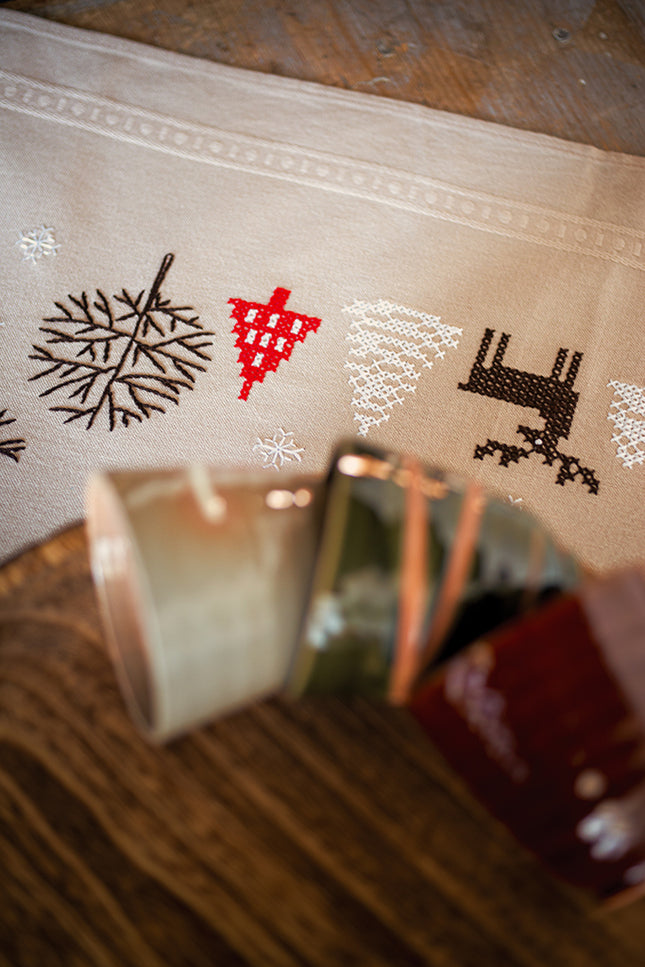 DIY Printed Tablecloth kit "Modern Christmas designs"