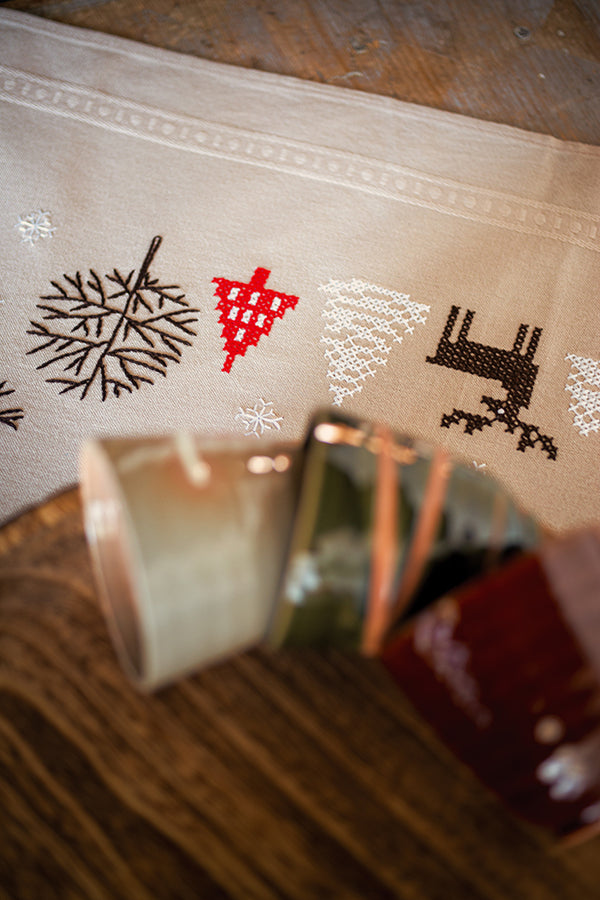 DIY Printed Tablecloth kit "Modern Christmas designs"