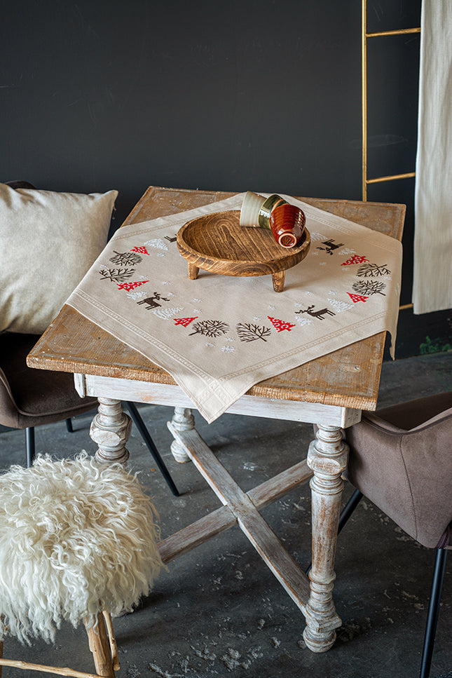 DIY Printed Tablecloth kit "Modern Christmas designs"