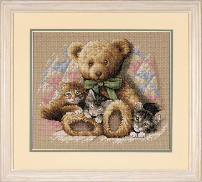 DIY "Teddy & Kittens" 14.2"x11.8"