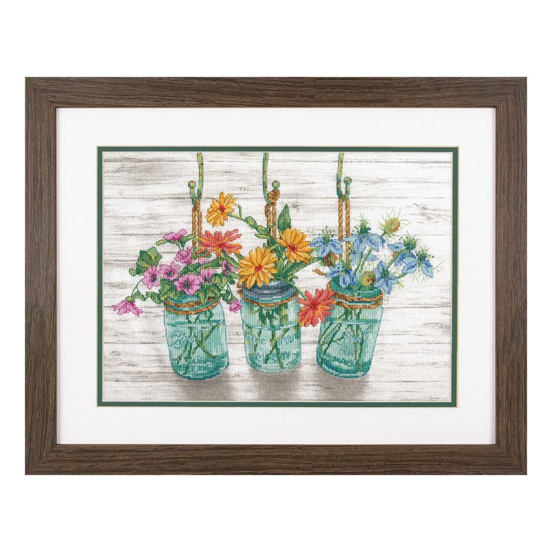 DIY "Flowering Jars" 14.0"x10.0"