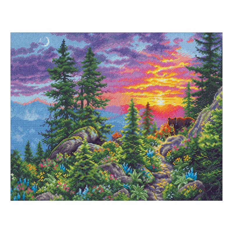 DIY "Sunset Mountain Trail" 13.8"x11.0"