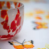DIY Printed Tablecloth kit "Orange flowers and butterflies"