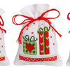 DIY Counted Cross Stitch Kit "Bag kit Christmas figures set of 3"