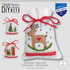 DIY Counted Cross Stitch Kit "Bag kit Christmas figures set of 3"