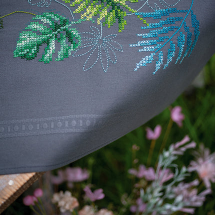 DIY Printed Tablecloth kit "Botanical leaves"