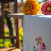 DIY Table Runner kit "Easter rabbits in tulip garden"