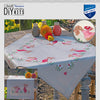 DIY Table Runner kit "Easter rabbits in tulip garden"