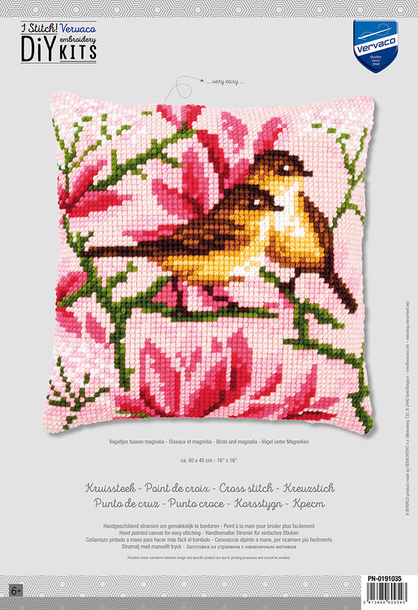 DIY Cross stitch cushion kit 