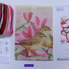 DIY Cross stitch cushion kit "Birds and magnolia"