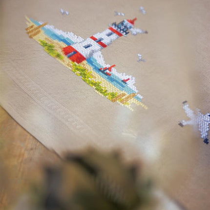 DIY Printed Tablecloth kit "Lighthouses"