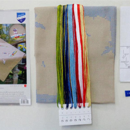 DIY Printed Tablecloth kit "Lighthouses"