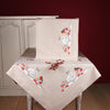 DIY Printed Tablecloth kit "Snow hare and goldfinch"