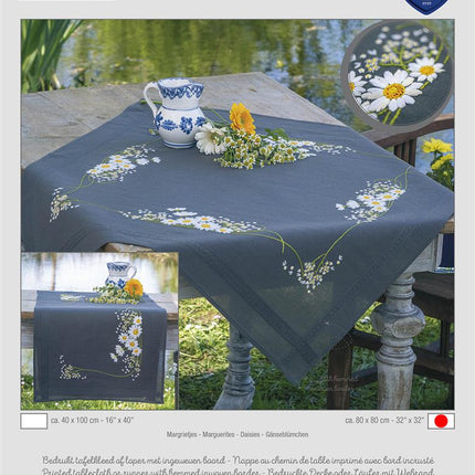 DIY Printed Tablecloth kit "Daisies"