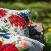 DIY Cross stitch cushion kit "Peonies"