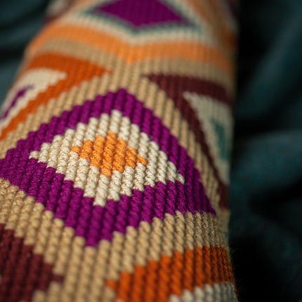 DIY Cross Stitch Cushion Kit "Kilim motifs", Draft stopper kit
