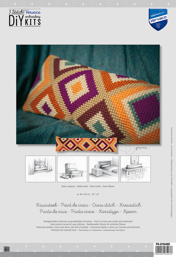 DIY Cross Stitch Cushion Kit 