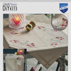 DIY Printed Tablecloth kit "Snow hare and goldfinch"