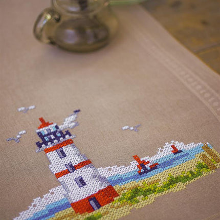 DIY Printed Tablecloth kit "Lighthouses"