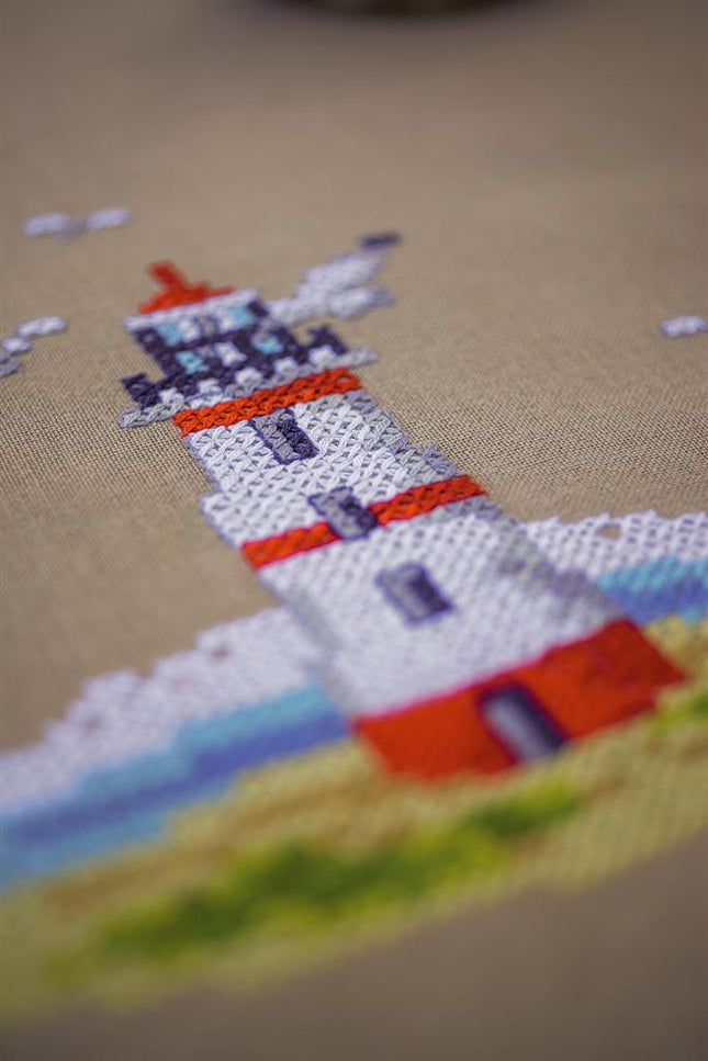 DIY Printed Tablecloth kit "Lighthouses"