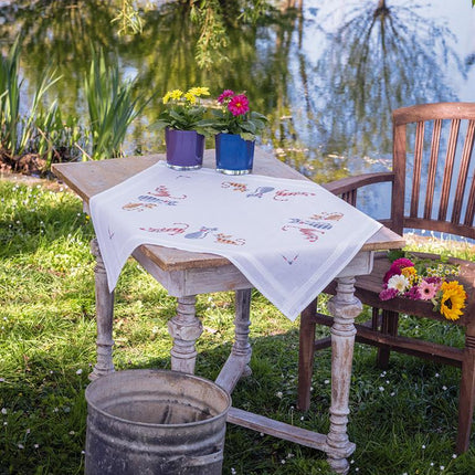 DIY Printed Tablecloth kit "Striped cats"